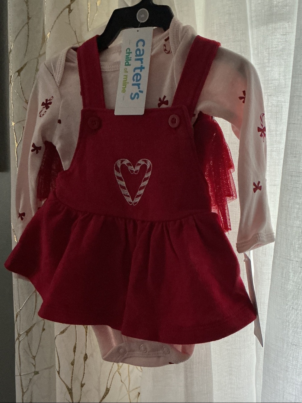 Carter's Child of Mine 3 piece holiday dress set. NWT